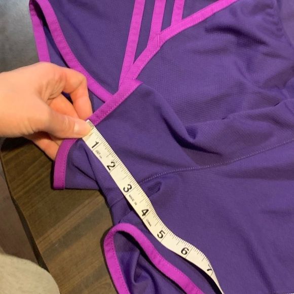 Adidas‎ Purple Climalite Gym Shorts - Picture 6 of 8